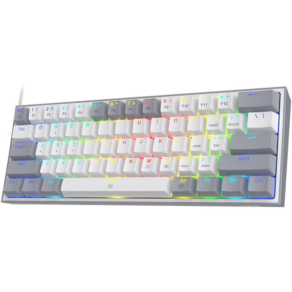 Redragon K616 Fizz PRO 60% Wireless RGB Red Switches (White/Gray) Redragon K616 Fizz PRO 60% Wireless RGB Red Switches (White/Gray)